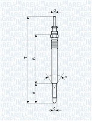 MAGNETI MARELLI 062900025304 -  Свеча накаливания